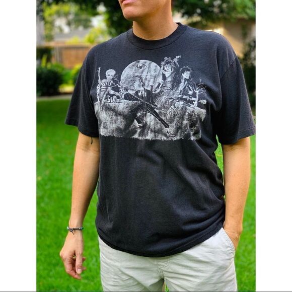 Vtg 1989 The Damned F*ck Off Tour Shirt, Punk Band - Picture 4 of 10